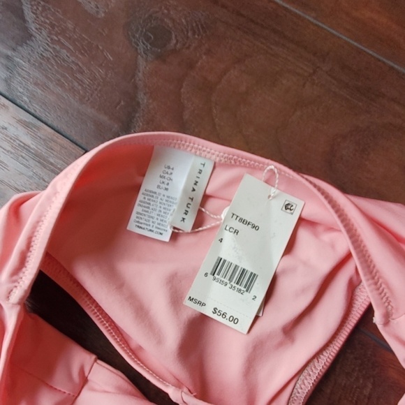 NWT Trina Turk shirred side hipster swim bottom - Picture 3 of 7